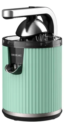 Productafbeelding van Cecotec Xqueeze RetroJuice 600, langzame sapcentrifuge, zwart, groen, roestvrij staal, 1 stuk, roestvrij staal, 600 W, 220 - 240 V
