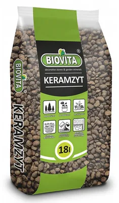 Immagine prodotto di Granuli di Vetroceramica - argilla espansa 8-16mm 18L per substrato idroponico growbox