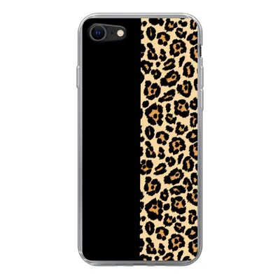 Produktbild von MuchoWow® Handyhülle Schutzhülle Hülle für iPhone 7 Panther Druck - Design - Tiere Silikon Softcase Handy Hülle - Kartenhalter