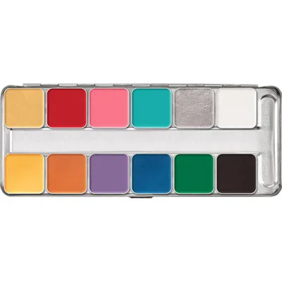 Image de Palette de peinture aquarelle, 12 couleurs
