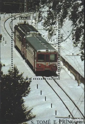 Produktbild von Briefmarken Sao Tome e Principe 1995 Mi Block326 (kompl.Ausg.) gestempelt Eisenbahnen
