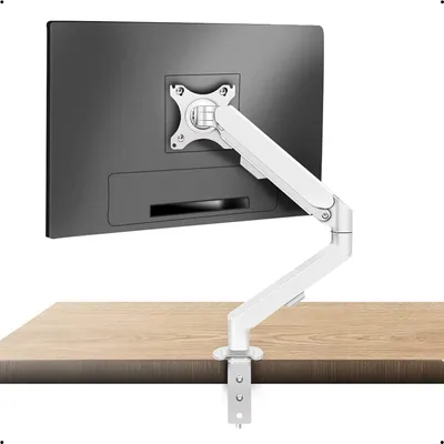 Produktbild von Monitor Halterung Weiß 17-34 Zoll Höhenverstellbar Neigbar Schwenkbar 2-9 kg