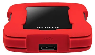Produktbild von ADATA HD330, 1 TB, 2.5", 3.2 Gen 1 (3.1 Gen 1), Rot