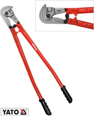 Produktbild von YATO Bolzenschneider 800 mm – CrV‑Stahl gehärtet, Ø 11 mm, Hebel‑Bewehrungsmatten Schneider