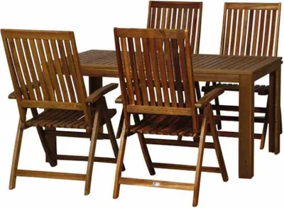 Produktbild von SIENA GARDEN Paleros SET Klappsessel mit Tisch 5tlg J01343