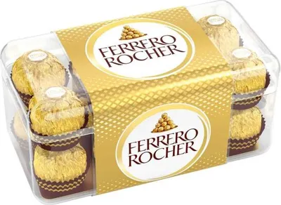 Produktbild von Ferrero Rocher, 200 g, Milchschokolade, 16 Stück(e), Gluten, 603 kcal, 2506 kJ