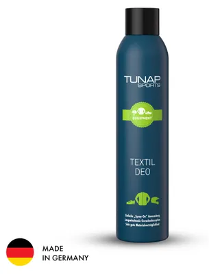 Produktbild von TUNAP SPORTS Textildeo | Neutralisiert Gerüche in Schuhen, Helm, Rucksack und Schutzausrüstung | Ohne Duftstoffe | Antibakterielle Textilpflege | Für Fahrradequipment |  Germany