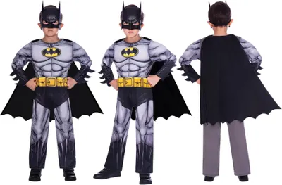 Produktbild von amscan offiziell lizenziert Batman Kostüm für Kinder Jungen 3-4 Jahre