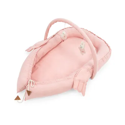 Immagine prodotto di Evila Originals, nido per neonati - rosa, lettini per bambini, rosa, cotone, 110 x 70 x 12 cm