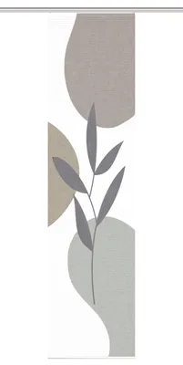 Produktbild von 84074 FRONDA Schiebegardine, recyceltem Polyester 245x60 cm