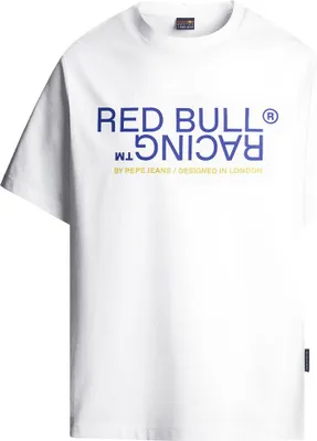 Immagine prodotto di Maglietta grafica Red Bull Racing, modello manica corta, colore bianco, taglia M, per uomo