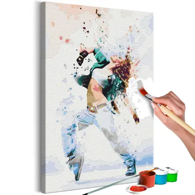Produktbild von Vlies Malen nach Zahlen - On the Dancefloor 40x60 cm Menschen n-A-1422-d-a