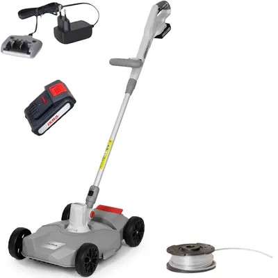 Produktbild von IKRA Akku Rasentrimmer & Mäher 2in1 IART 2030 F | 20V | 30 cm Schnittbreite | drehbarer Schneidkopf | inkl. Akku 2,0 Ah & Ladegerät
