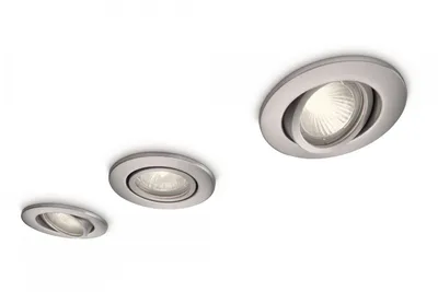 Produktbild von Philips myBathroom Einbauspot 599021716, Einbaustrahler, GU10, 3 Glühbirne(n), Halogen, 2700 K, Chrom