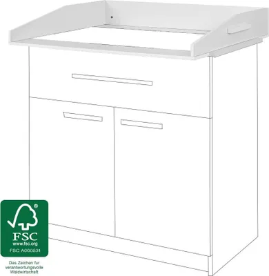 Produktbild von Jonka Wickelaufsatz für IKEA Kommode Hemnes