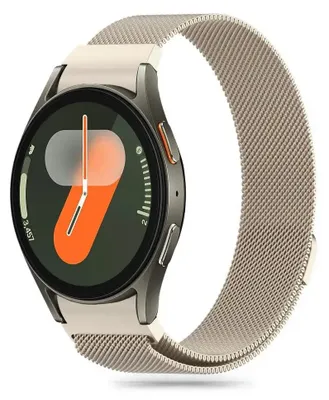 Zdjęcie produktu dla Pasek Tech-Protect MilaneseBand do Samsung Galaxy Watch 4, 5, 5 Pro, 6, 7, FE - złoty