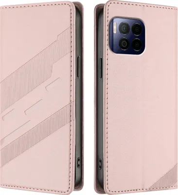 Produktbild von Hülle für T-Mobile REVVL 7 Pro, Kunstleder Brieftaschen Handyhülle mit Kartenfach und Standfunktion Pink