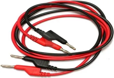 Produktbild von Kabel - Bananenstrecker auf Bananenstecker (4mm) - 1m Länge
