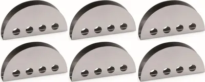 Produktbild von Serviettenhalter Edelstahl mit Motiv 6er Set