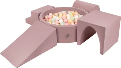 Produktbild von KiddyMoon Spielplatz aus Schaumstoff mit Bällebad PPZP-OK30D-125