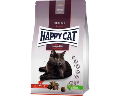 Image de Happy Cat Croquettes Sterilised Adult Bœuf des Préalpes 300g