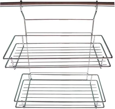 Obrázek produktu pro Polička závěsná kuchyňská 2 patra 35 x 20 x 37,7 cm