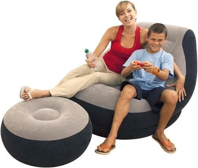Image de Canapé gonflable Ultra Lounge - 102 cm x 137 cm x 79 cm - Un canapé gonflable confortable et élégant