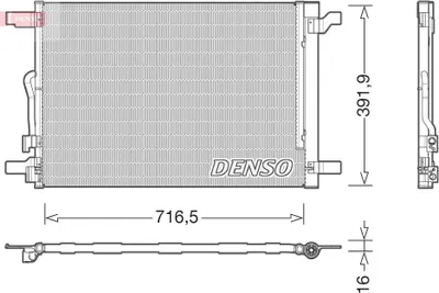 Produktbild von DENSO DCN32024 Kondensator Klimaanlage Klimakondensator für VW Golf VII Schrägheck (5G1, BQ1, BE1, BE2)