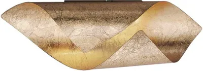 A product shot of a wall lamp with a textured, flowing design.