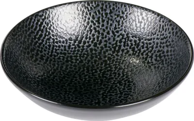 Image de Lambert Kaori Coupe aspect raie noir / métallisé, D 19 cm, Stoneware 20507