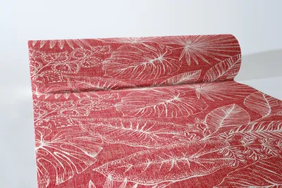 Produktbild von Airlaid Tischläufer Kona in Bordeaux, 40 cm x 24 m , 1 Stück - Mank