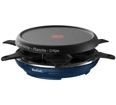 Produktbild von Tefal Neo Deco 6 RE12A4, 6 Person(en), Thermoplast, Schwarz, Blau, Rund, 1,1 m, 850 W