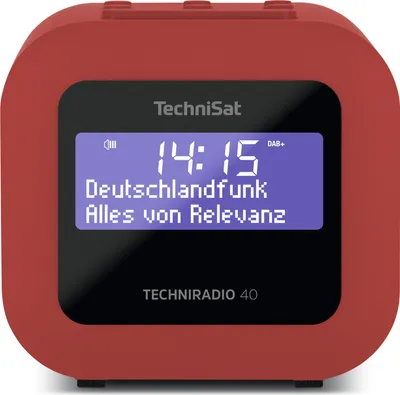 Immagine prodotto di TechniSat TECHNIRADIO 40 | Radiosveglia DAB+ con sleep timer e snooze | rosso