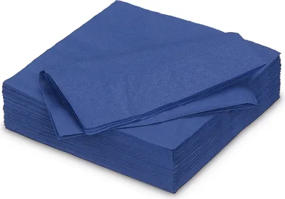 Produktbild von Servietten aus Papier 33x33cm 2-lagig 50 Stück Blau