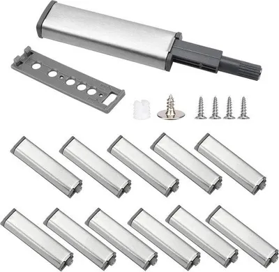Obrázek produktu pro Magnetické posuvníky, 12 kusů, pro nábytek