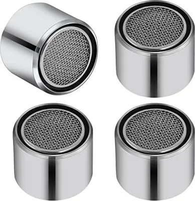 Produktbild von M22 Strahlregler Perlatoren für Wasserhähne Mischdüse Luftsprudler, 4 Stück M22 Wasserhahn Sieb Einsatz Wasserhähne Filter Verchromt Wasserhahn für Bad Küche
