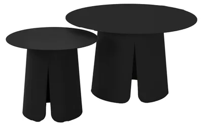 Produktbild von Lesli Living - Beistelltisch Oslo - Anthrazit - Ø45x39cm