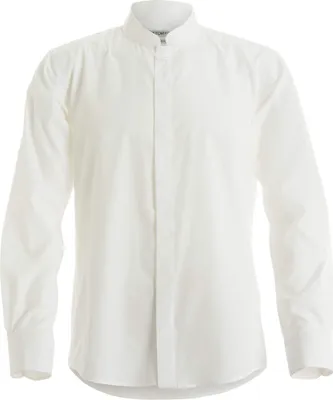 Immagine prodotto di Kustom Kit camicia da uomo con collo alto, manica lunga RW4510 (Large) (Bianco)