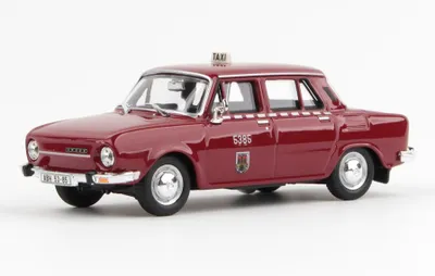 Obrázok produktu pre Škoda 110L (1973) Taxi Red Ruby ABREX 1:43