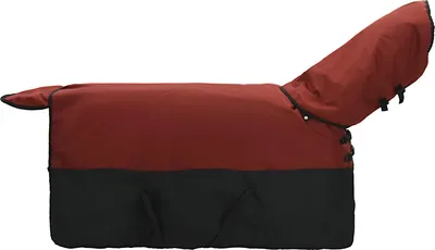 Produktbild von vidaXL Pferdedecke Dunkelgrün und Schwarz 155 cm Polyester