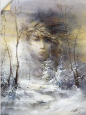 Produktbild von ARTland Wandbild, selbstklebend Winter Größe: 60x80 cm
