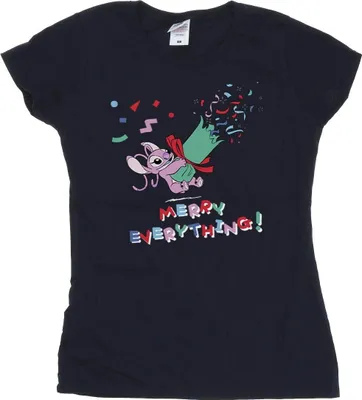 Produktbild von Disney - "Angel Merry Everything" T-Shirt für Damen BI25654 (XL) (Marineblau)