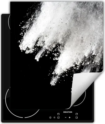 Produktbild von DarHaus Herdabdeckplatte 45x52 cm Anti Rutsch Matte Aufrollbar, schwarz - Explosion