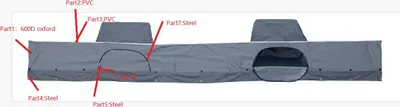 Produktbild von Windblende 50 cm hoch Wohnwagenschürze 4 bis 6 Meter lang Wohnwagen Bodenschürze