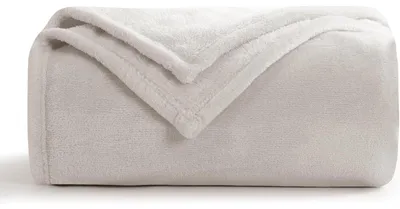 Produktbild von Kuscheldecke Flauschig Beige 130x150 cm Weiche Fleecedecke für Sofa und Wohnzimmer