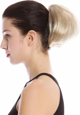 Produktbild von WIG ME UP Haarteil Dutt Zopf Kurz Glatt Voluminös Aschblond 909AB-V-24