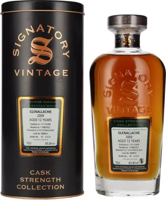 Produktbild von Signatory Vintage GLENALLACHIE 12 Years Old Cask Strength 2009 65,8% Vol. 0,7l in Tinbox
