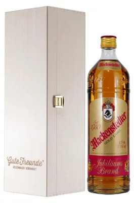 Produktbild von Mackenstedter Jubiläumsbrand mit Geschenk-Holzkiste