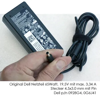 Produktbild von DELL NETZTEIL 65W 19,5A 3,34A Optiplex 3020 Micro 3040 3046 3050 5050 7040 7050 9020 Latitude 15 3510 3505 3520 3500 3420 Inspiron 17 5770 N127