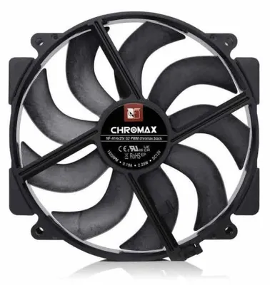 Produktbild von NF-A14x25r G2 PWM chromax.black (140 mm)